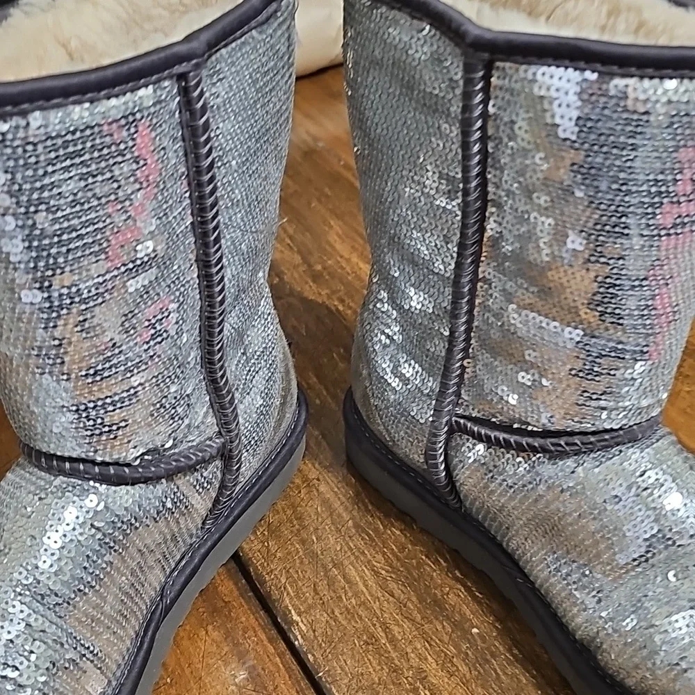 UGG Silver Sequence Boots